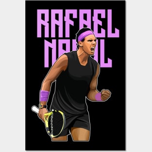 Rafael Nadal Celebration Match Bold Posters and Art
